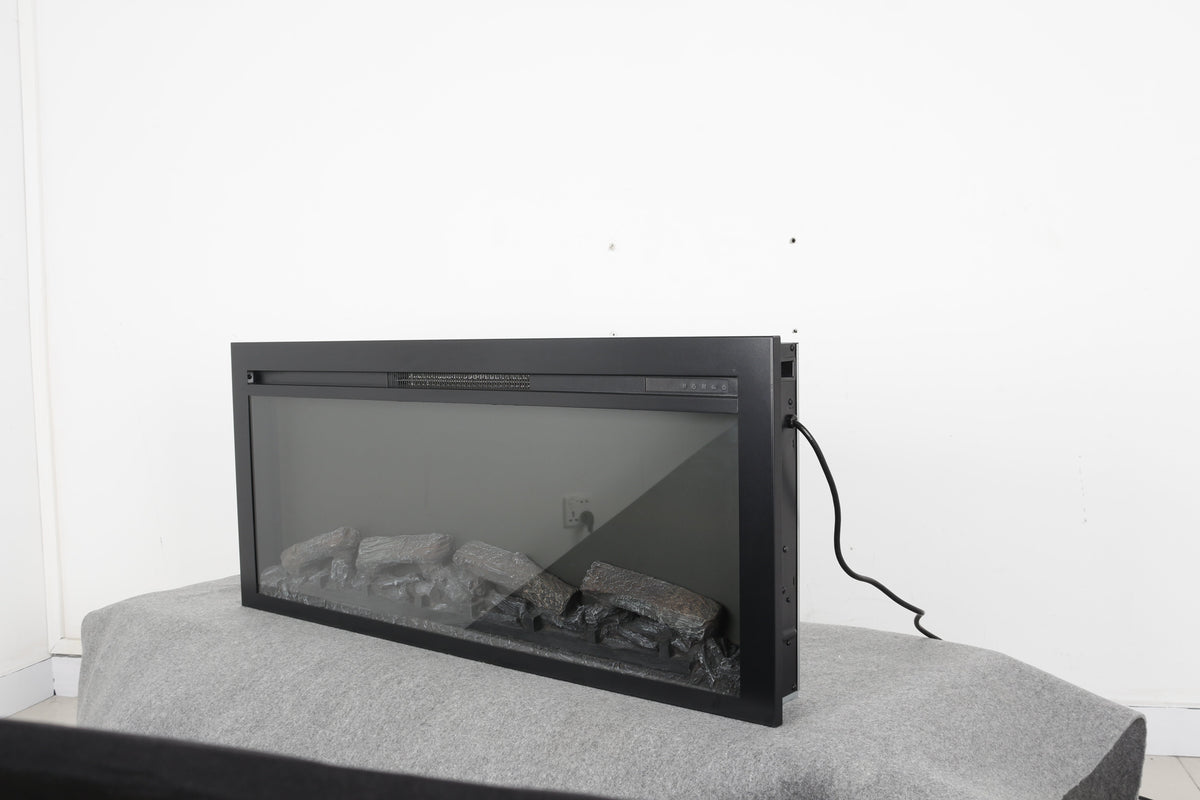 44 inch wall recessed electric fireplace