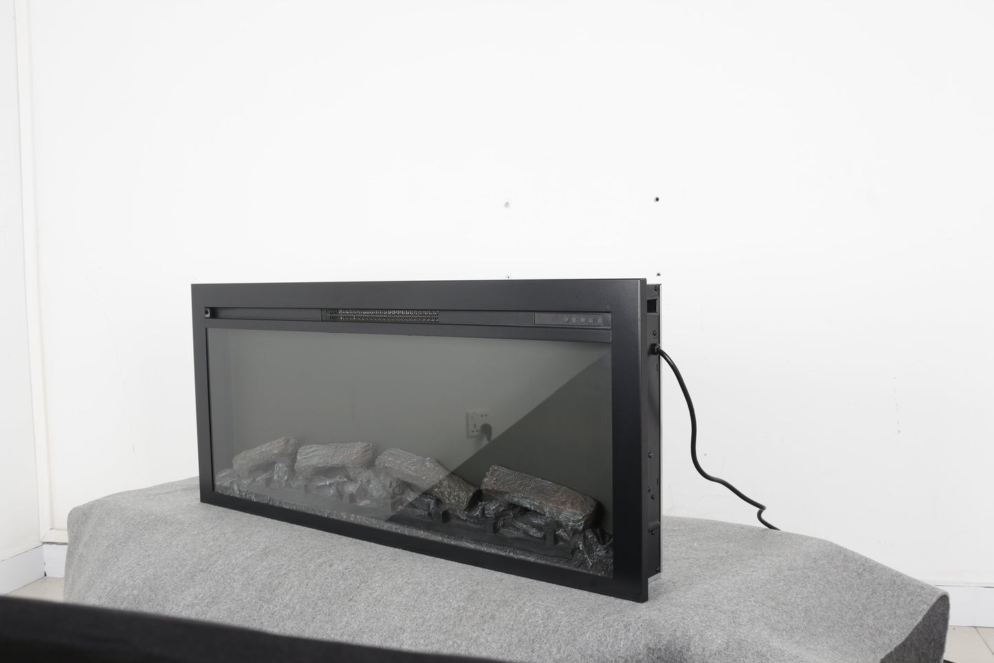 44 inch wall recessed electric fireplace
