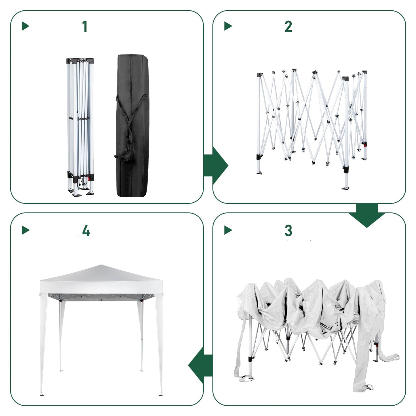 6.5x6.5ft Pop Up Canopy Tent