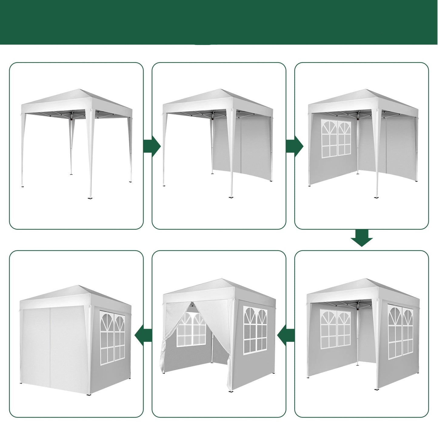 6.5x6.5ft Pop Up Canopy Tent