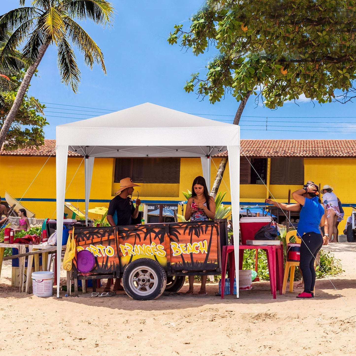 6.5x6.5ft Pop Up Canopy Tent