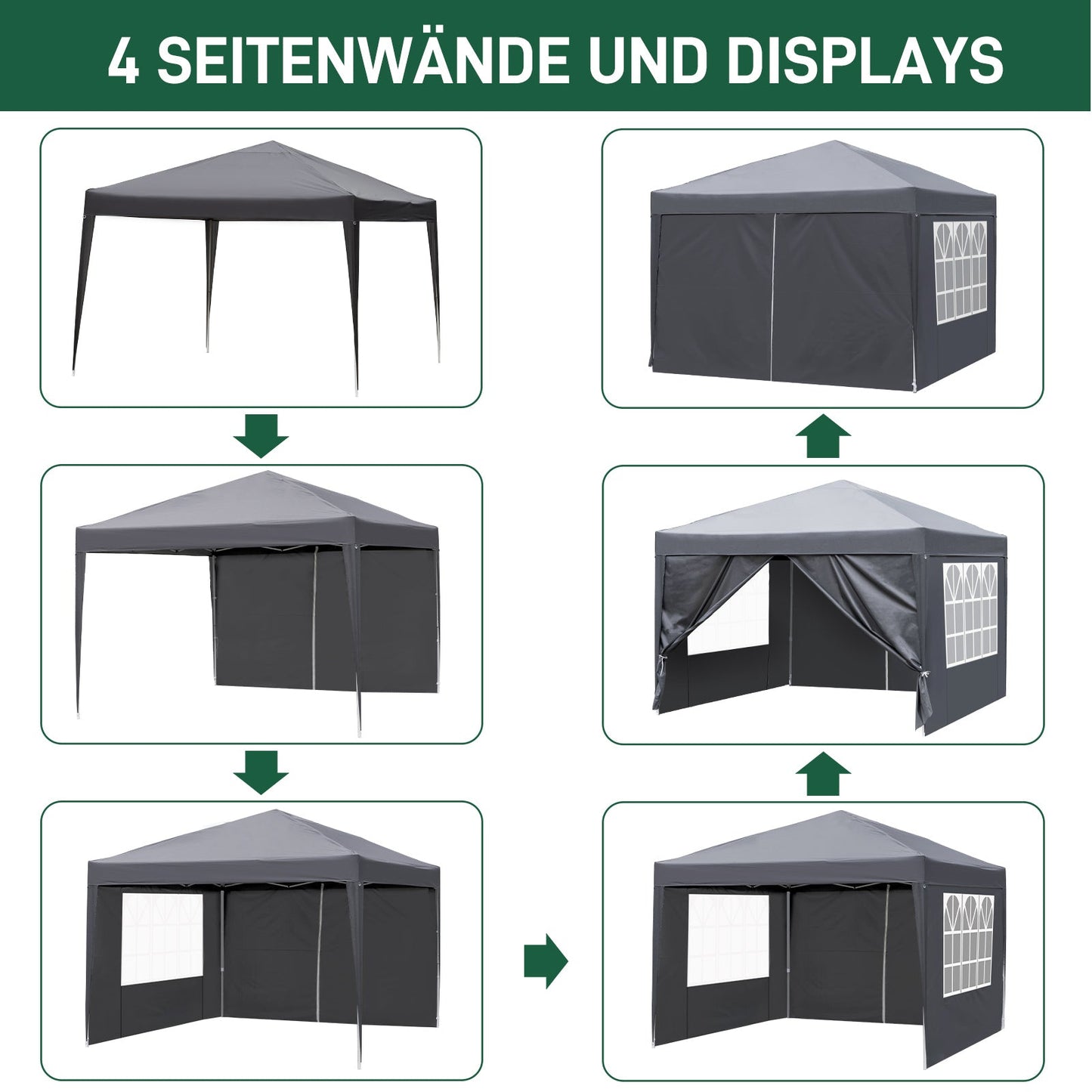 10x10ft Outdoor Portable Instant Canopy
