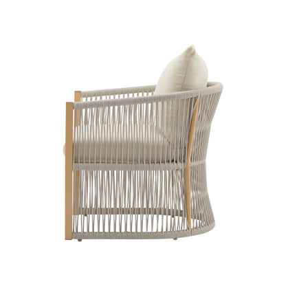 Modern Curved Aluminum Lounge Chair