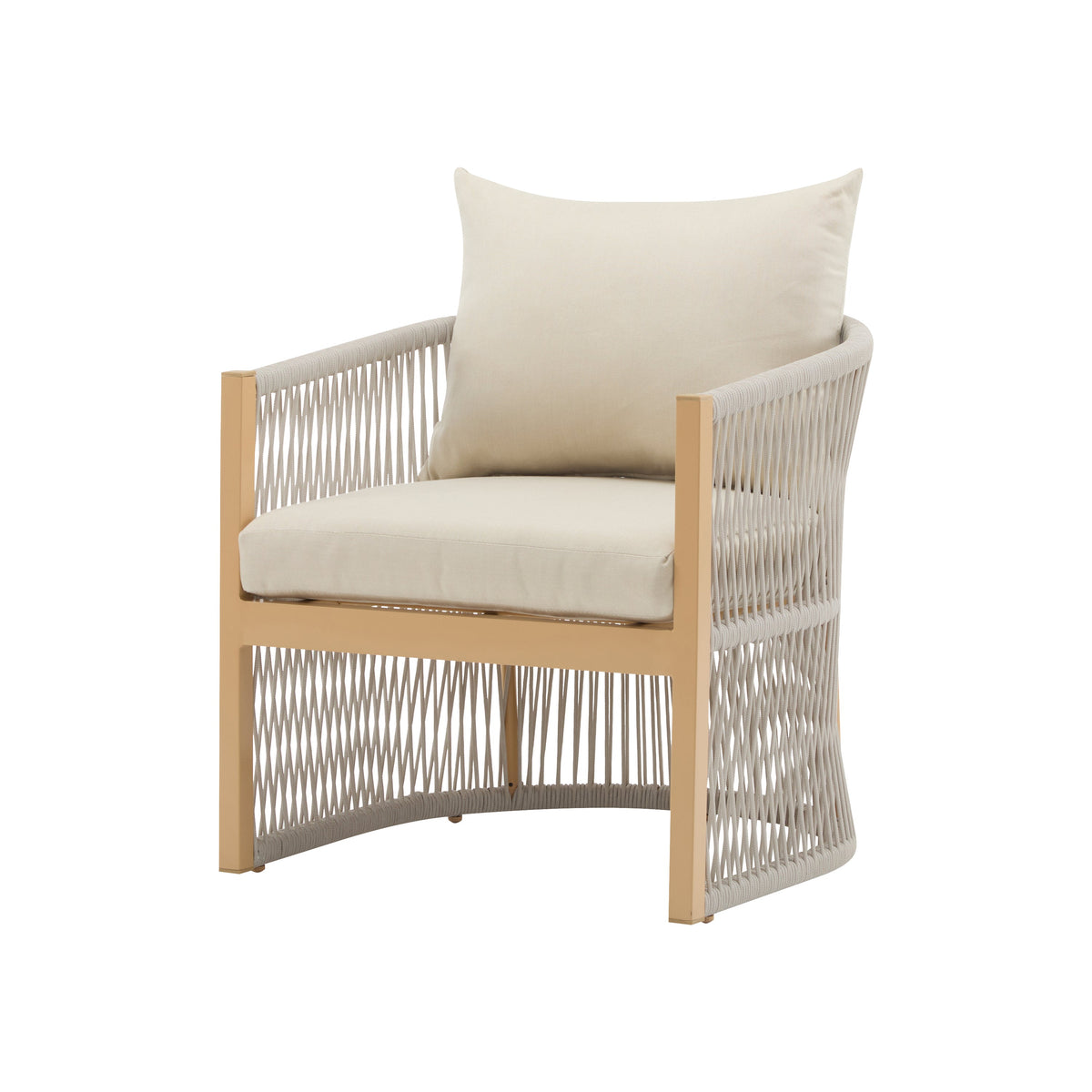 Cushioned patio lounge chair, view 6