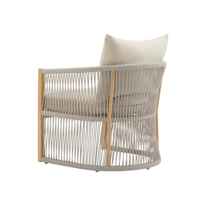 Cushioned patio lounge chair, view 8