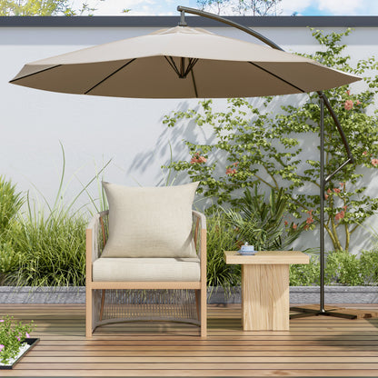 Cushioned patio lounge chair, view 11