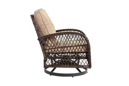 3 Pieces Outdoor Swivel Rocker Set