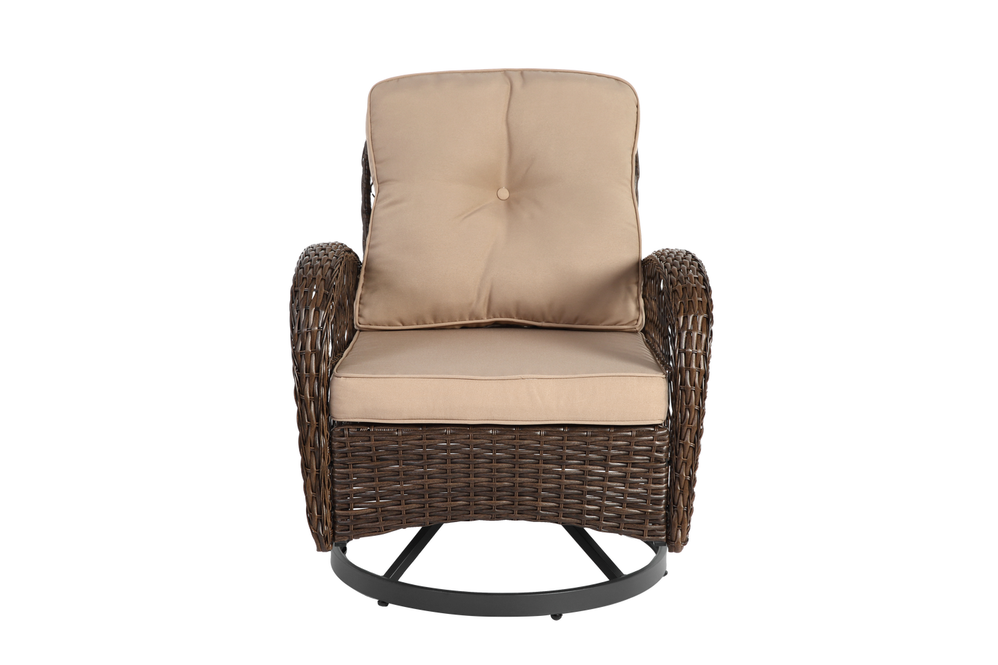 3 Pieces Outdoor Swivel Rocker Set