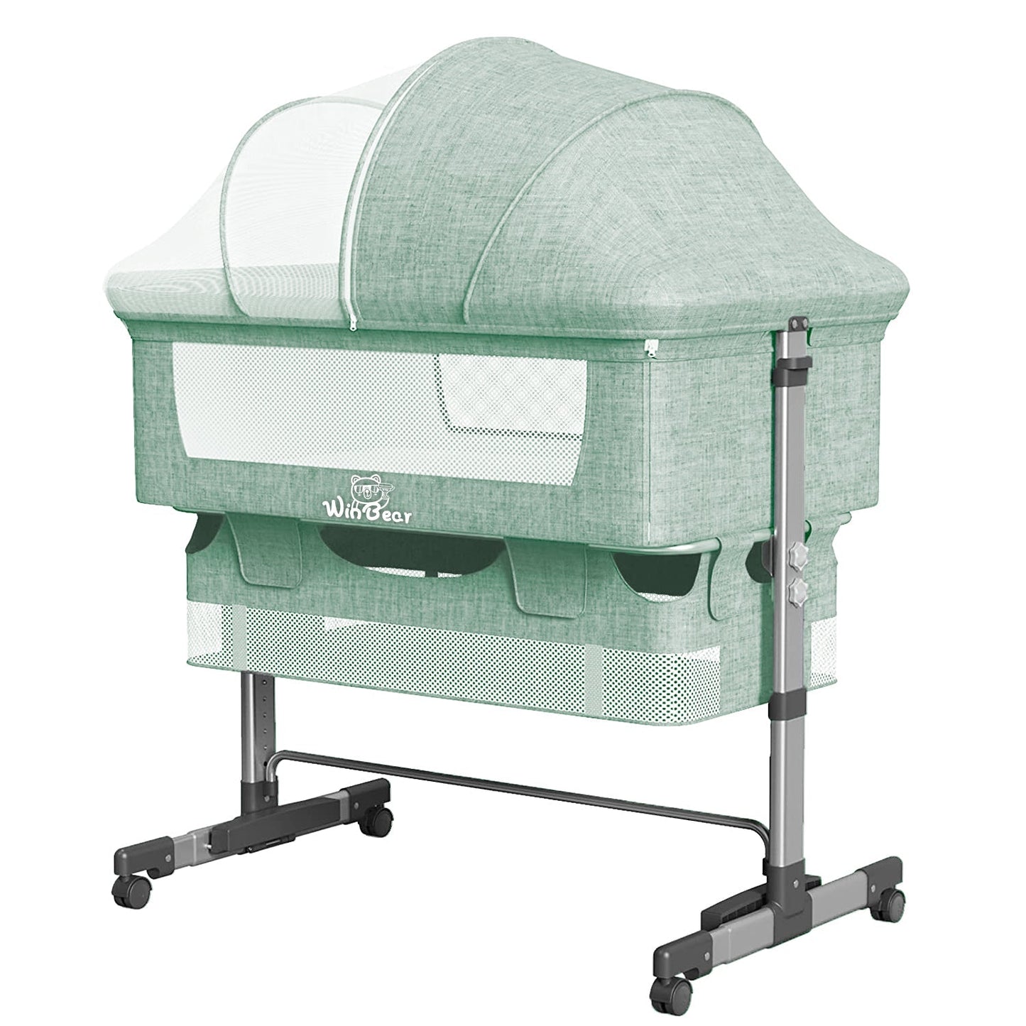 Baby Bassinet Bedside Sleeper -Green