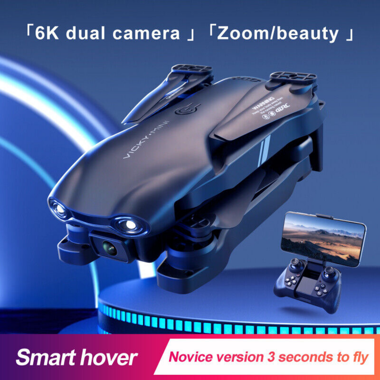4D V13 RC Drone 6K HD Dual Camera WiFi