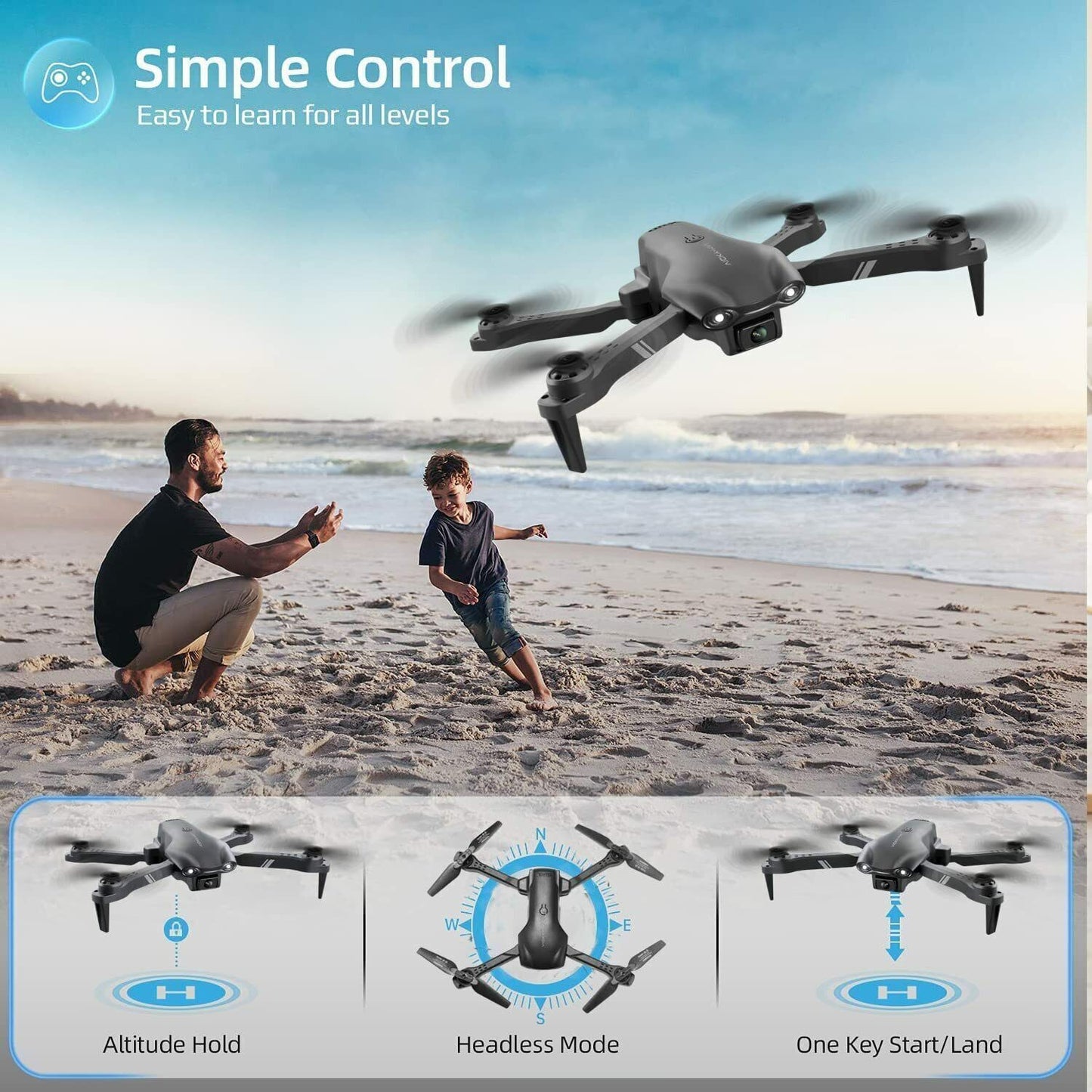 4D V13 RC Drone 6K HD Dual Camera WiFi