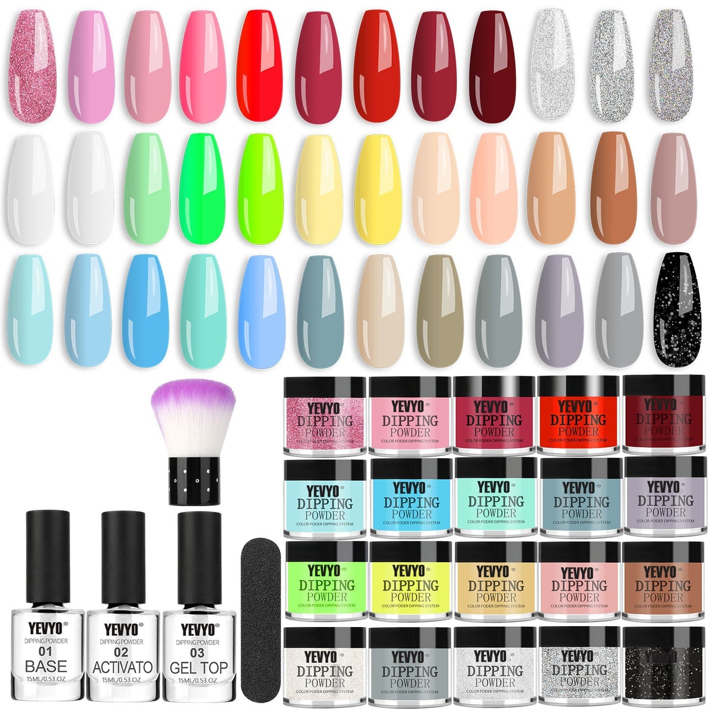 20pc Acrylic Nail Kit