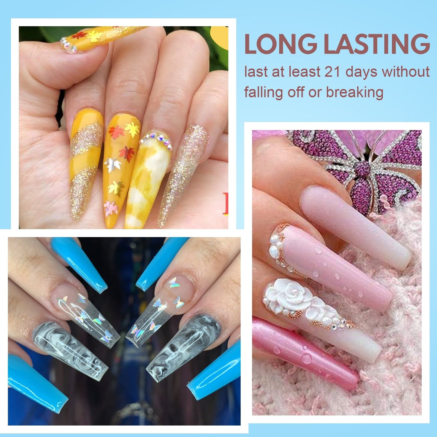 20pc Acrylic Nail Kit