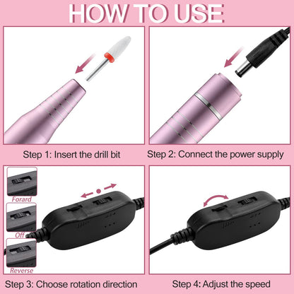 USB Nail Drill Machine