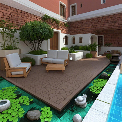 DIY Easy To Clean Interlocking Deck Tiles