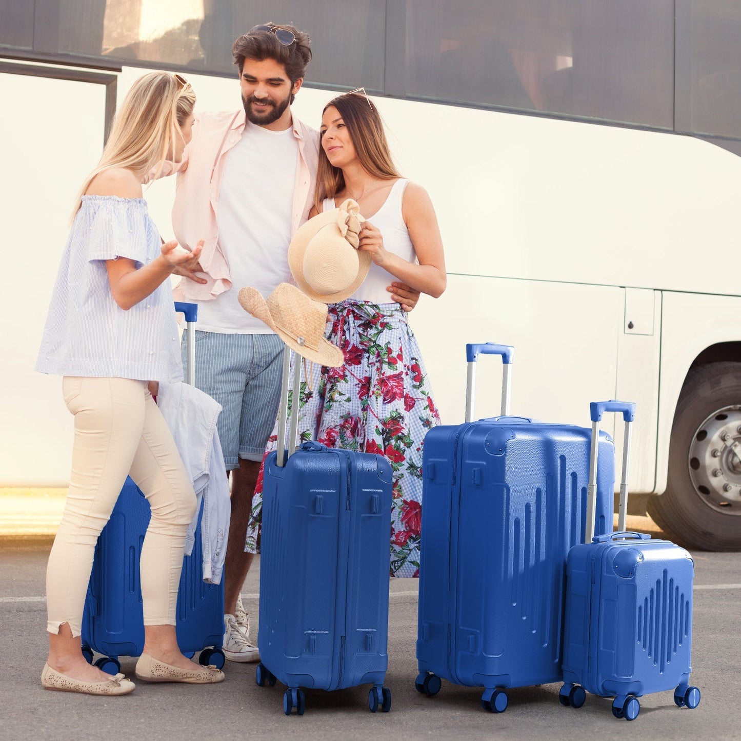 4pcs Premium ABS Luggage Set