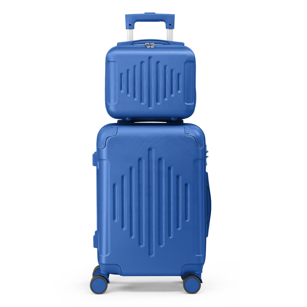 Navy ABS luggage set, view 3