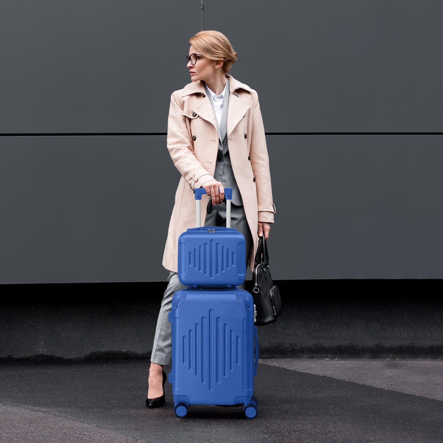 2-Piece ABS Luggage Set