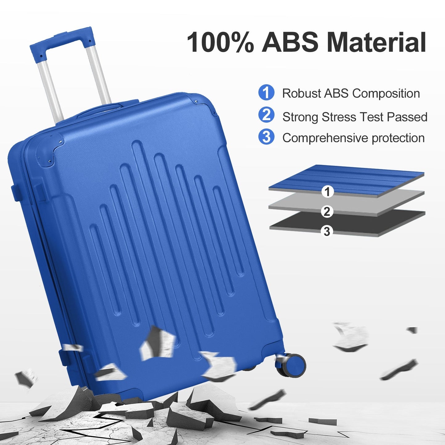 2-Piece ABS Luggage Set