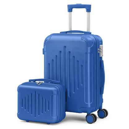 Navy ABS luggage set, view 8