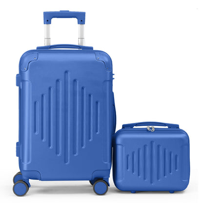 Navy ABS luggage set, view 4