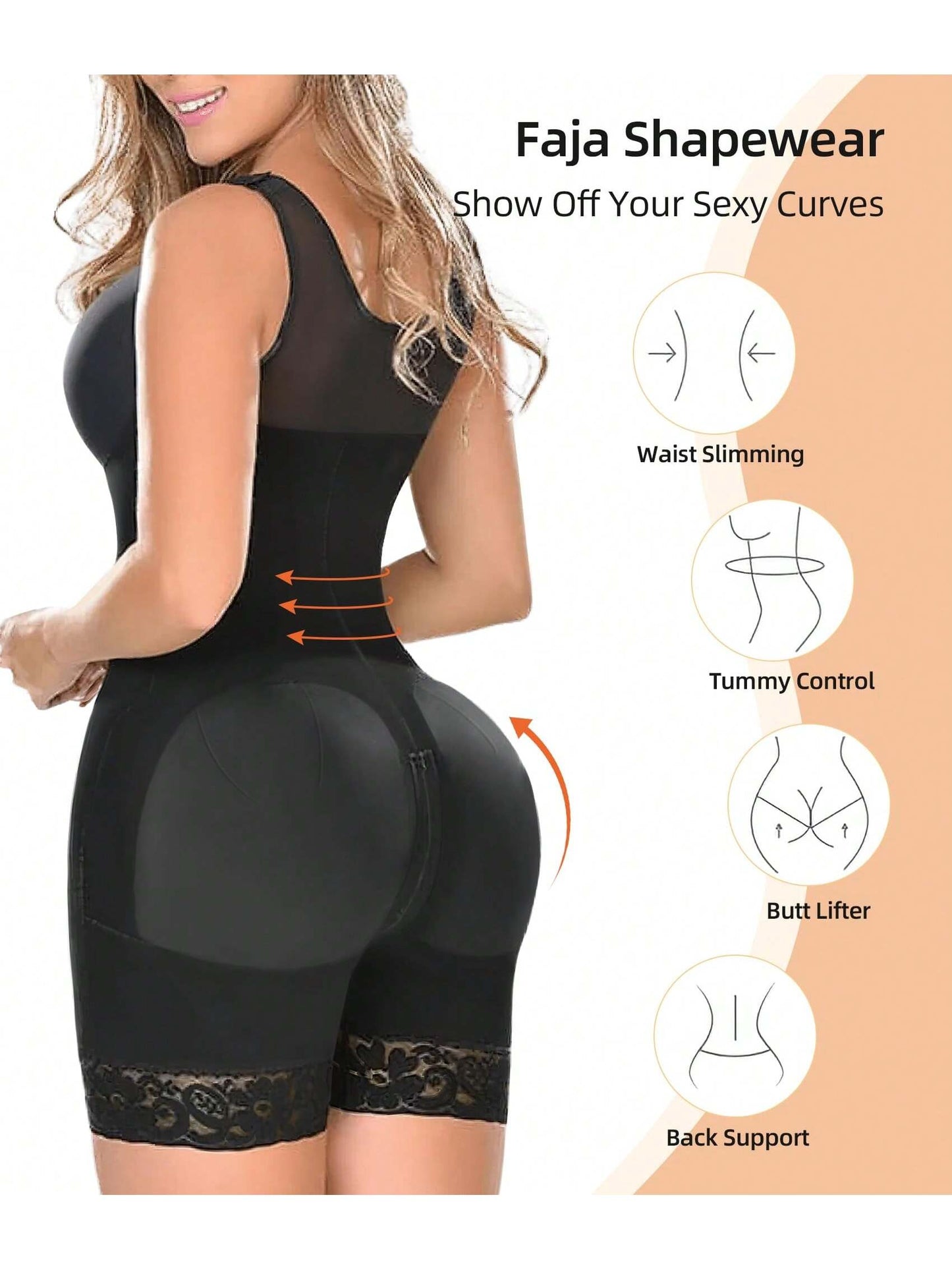 Fajas Colombianas Shapewear for Women Tummy Control