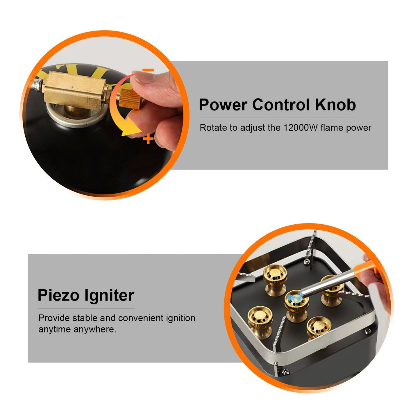 Portable Camping Stove With Cassette Adapter