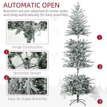 7.5 ft snowy Christmas tree, view 7