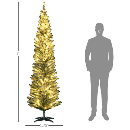 Pre-lit pencil tree, view 2