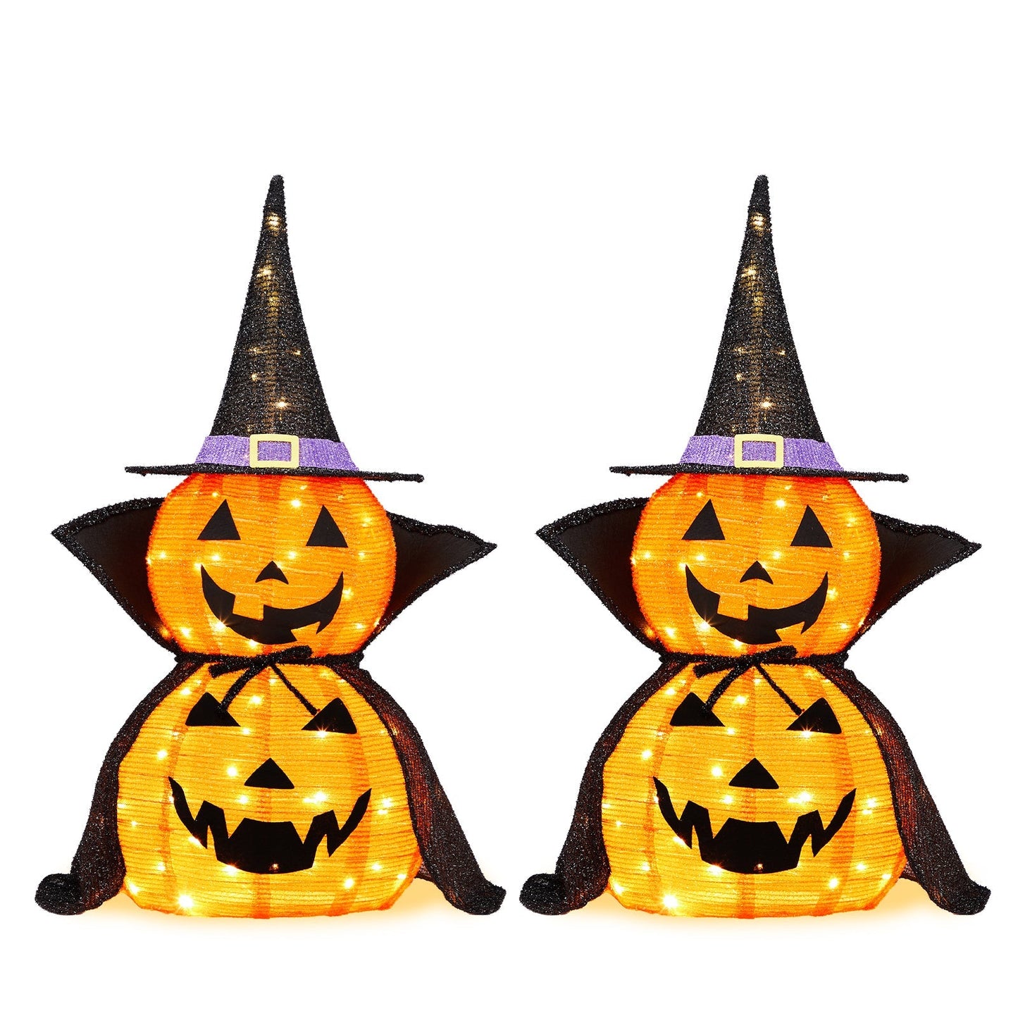 Halloween Collapsible Lighted Pumpkin Decoration