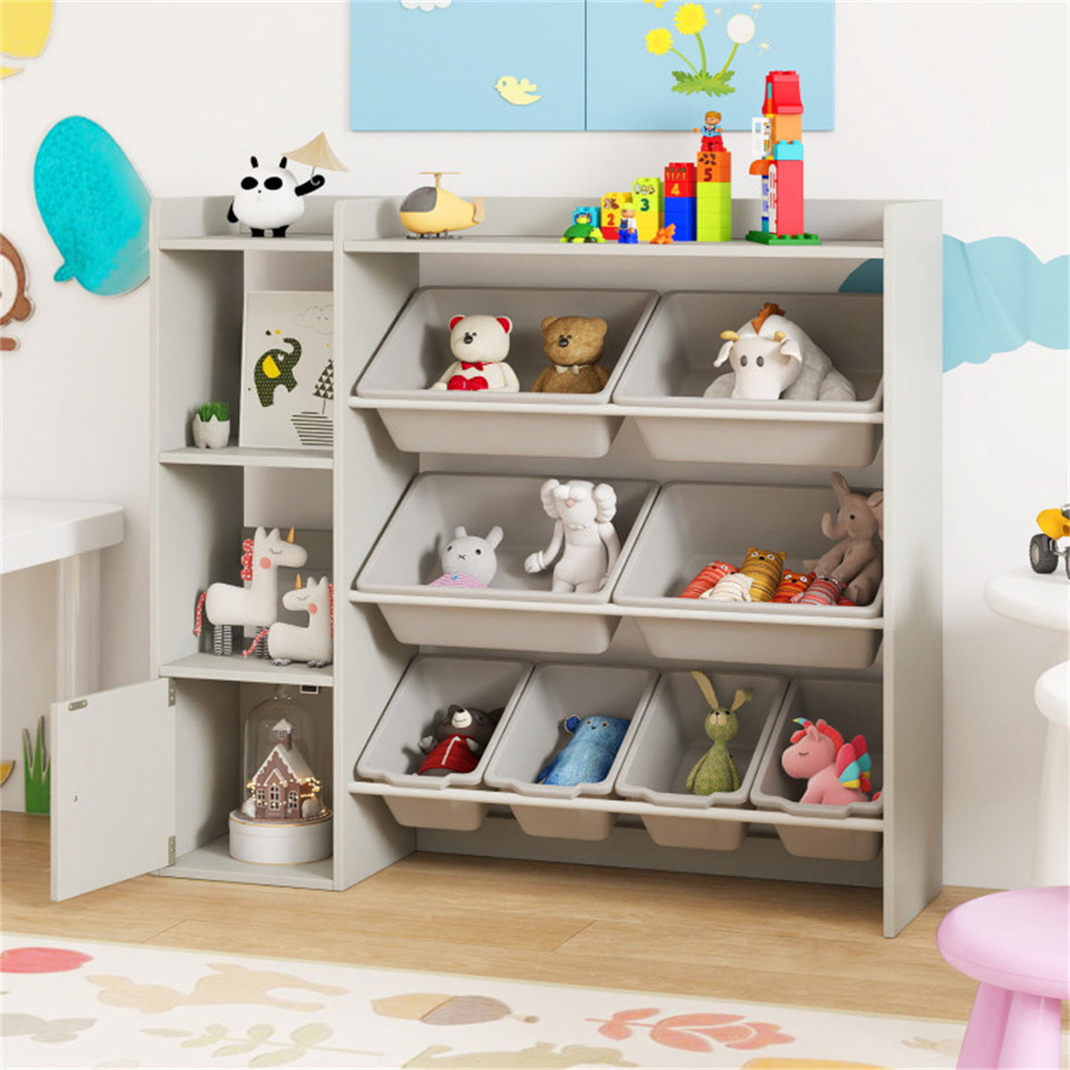 Kids Toy Organizer (Grey)