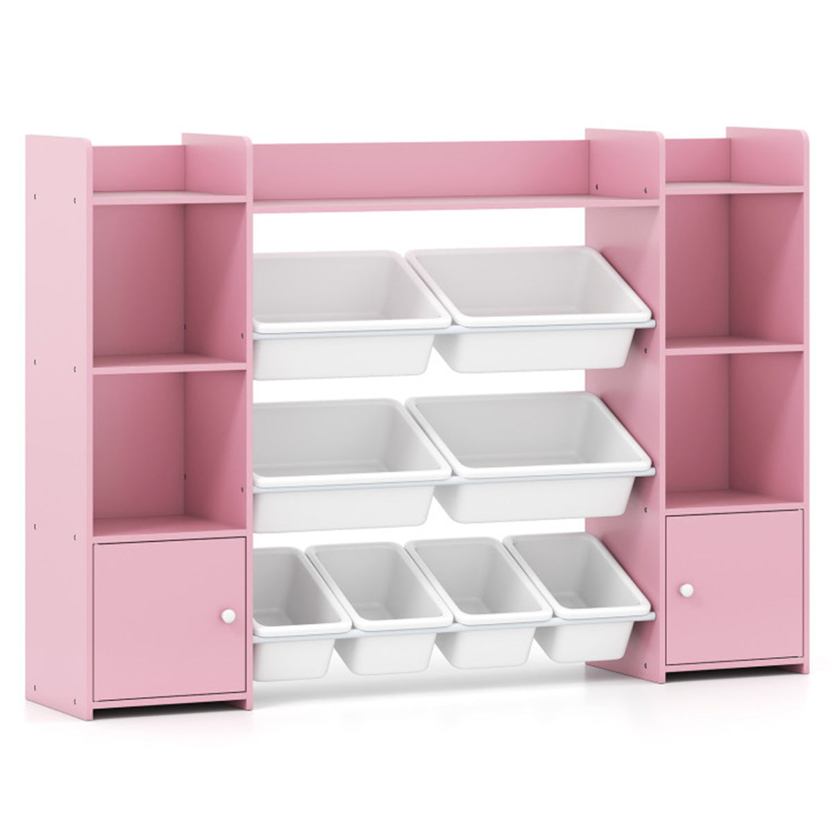 Pink Multi-Functional Kids Storage Shelf