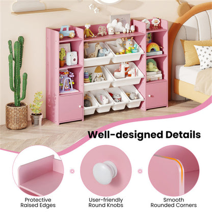 Pink Multi-Functional Kids Storage Shelf