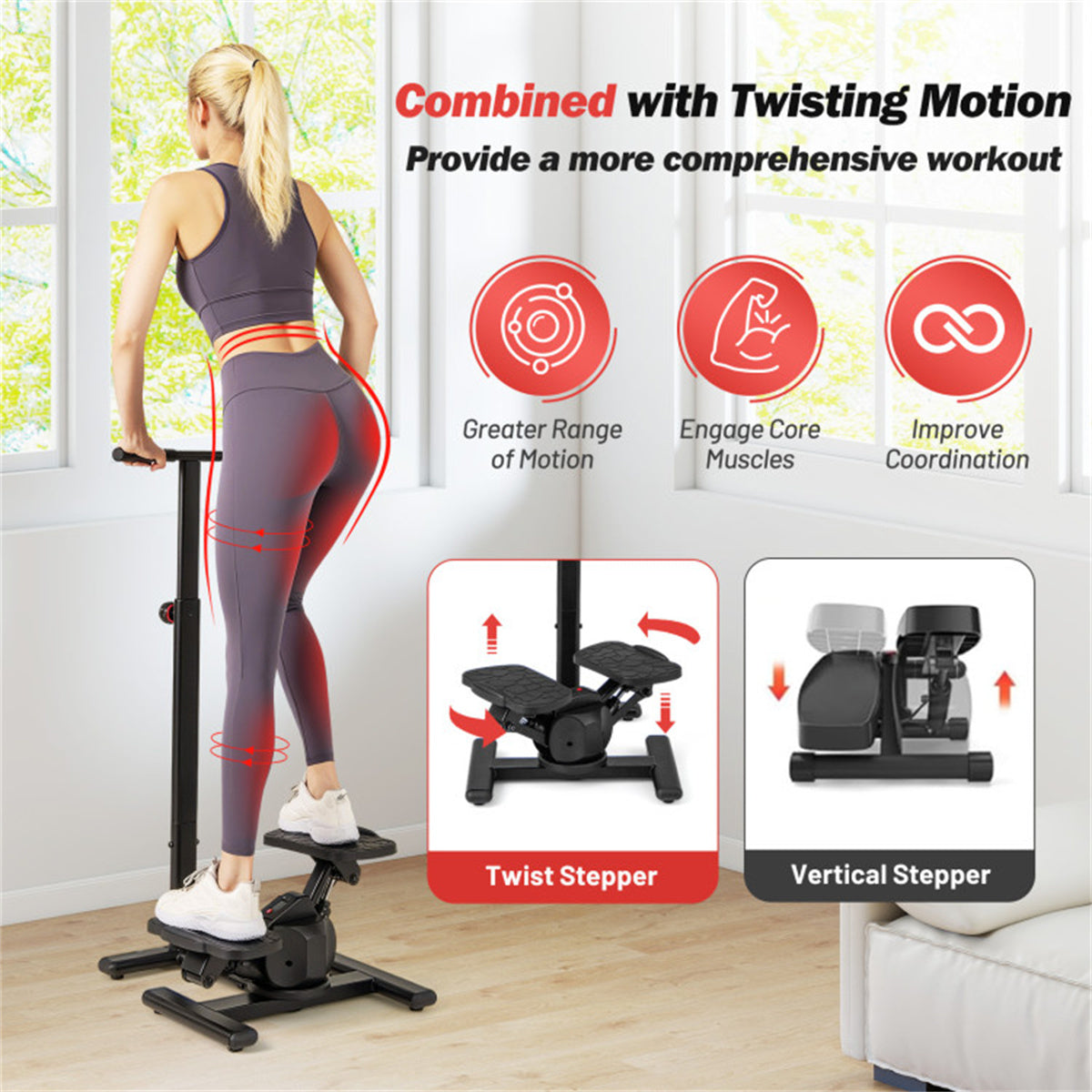 Multi-Functional Exercise Stepper