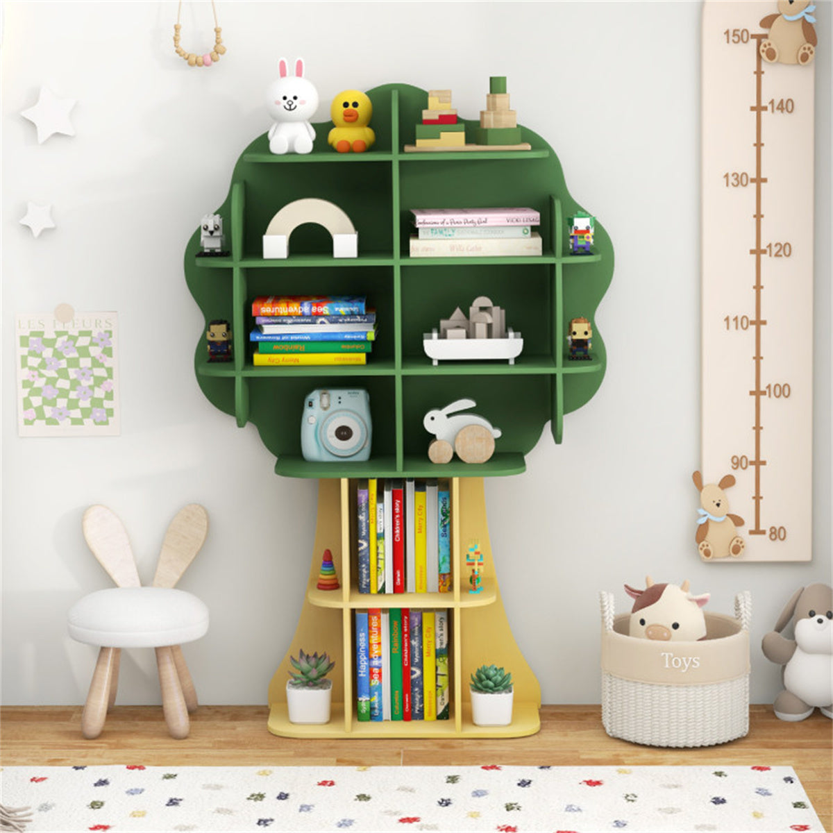 Kids Bookcase Shelf Toy Organizer