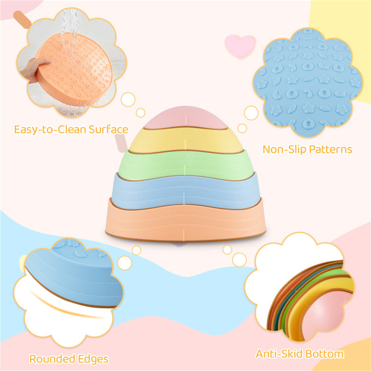 Kids Non-Slip Stepping Stones