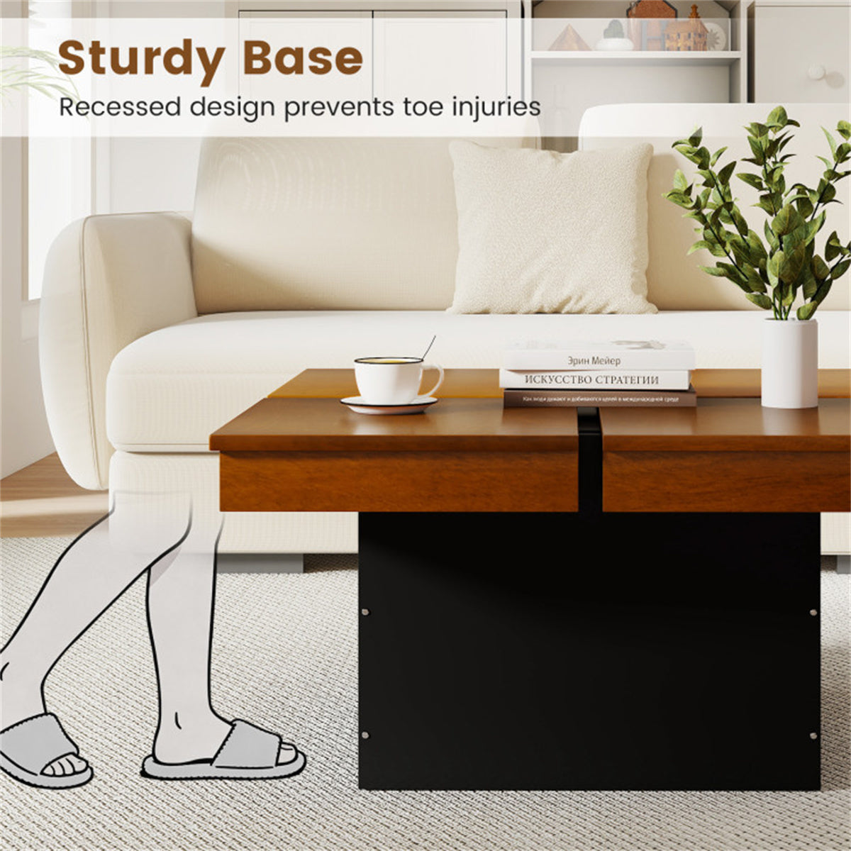 Modern Square Floating Coffee Table