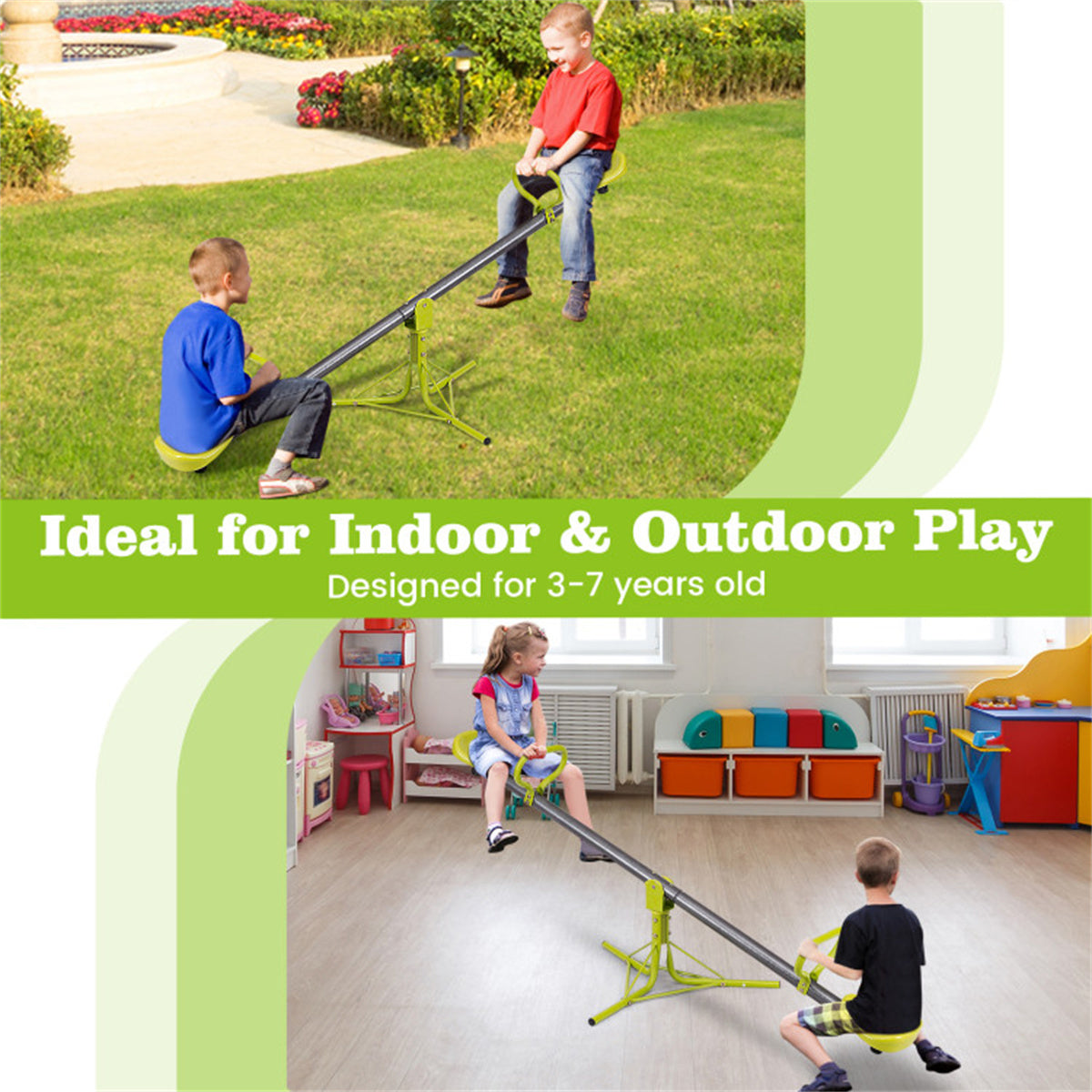 Kids Rotating Seesaw 70.9"x26.4"x27.6"