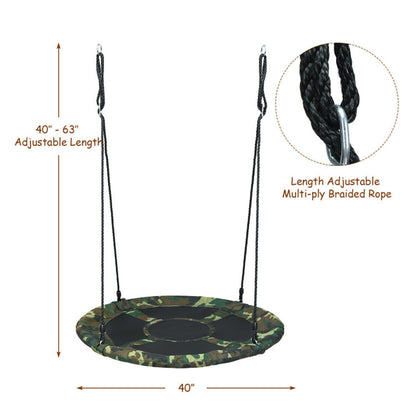 Heavy-Duty Steel Round Tree Swing