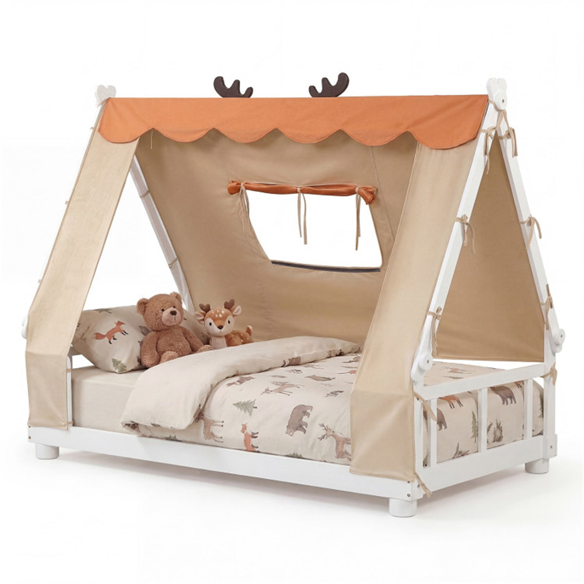 Twin Size Montessori House Floor Bed