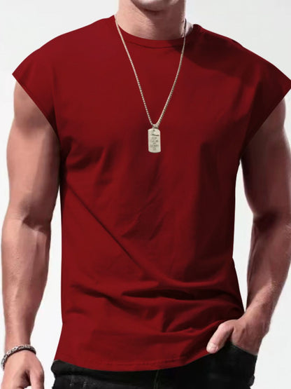 Full Size Men's Cap Sleeve Tank
