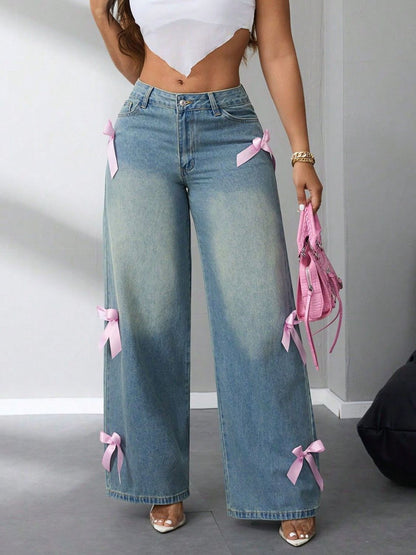 High Rise Wide Leg Jeans
