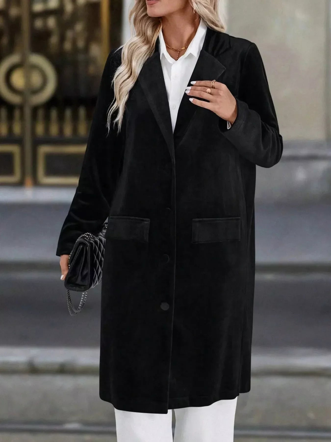 Long Sleeve Longline Coat