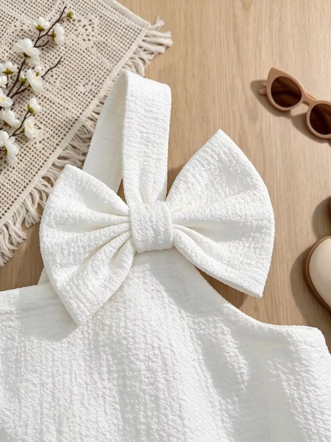 Children's Bowknot Sleeveless Dress