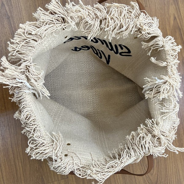 Summer Vibes Beach Tote