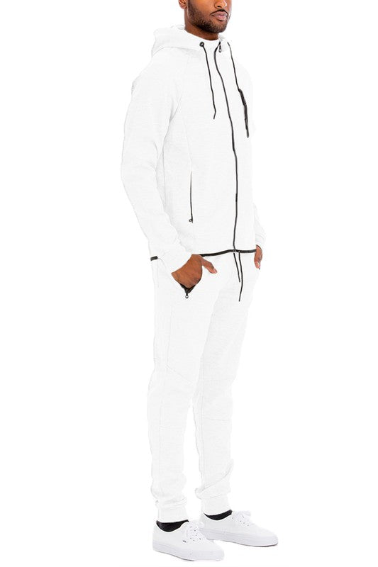 Men's Full Zip Sweat Pant Sweat Set