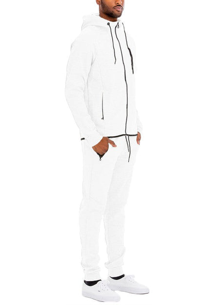 Men's Full Zip Sweat Pant Sweat Set