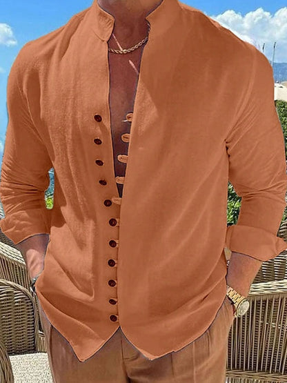 Men's Full Size Long Sleeve Shirt