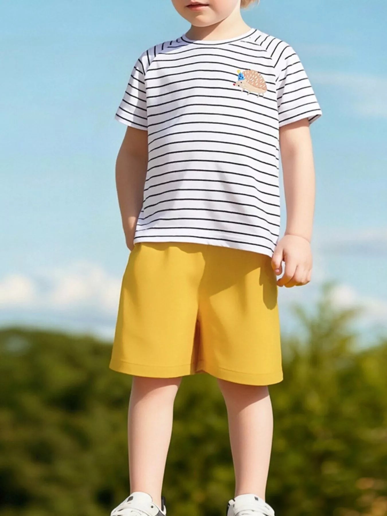 Children's Striped Crew Neck T-Shirt