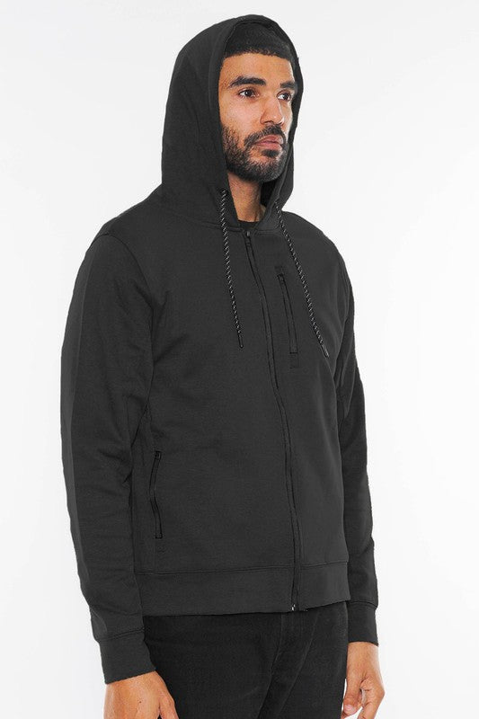 Heathered Zip Up Jacket